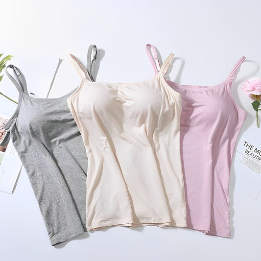 Elfrieda - Luftiges, angenehmes Top mit integriertem BH für Damen