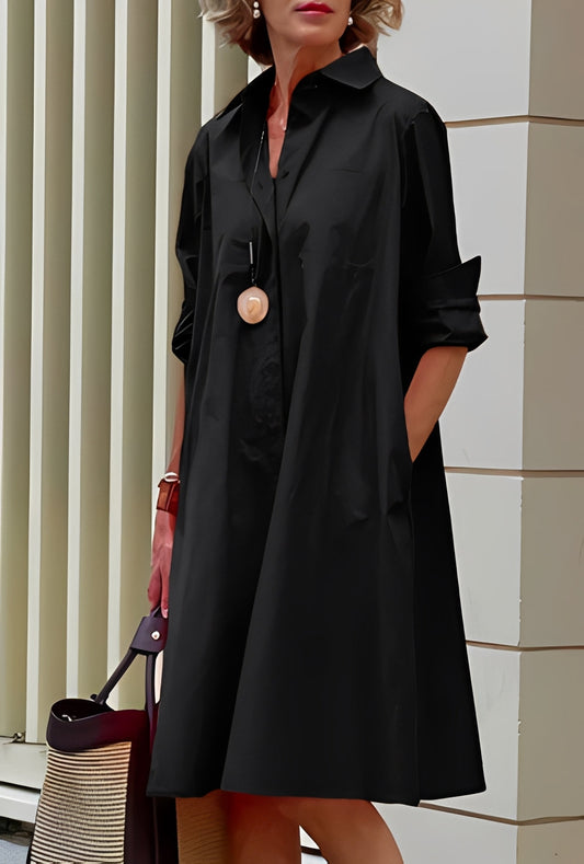 Paige - Lässiges, bequem sitzendes Damen-Hemdkleid