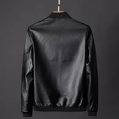 Jeremy - Trendy Men's Biker Leather Jacket