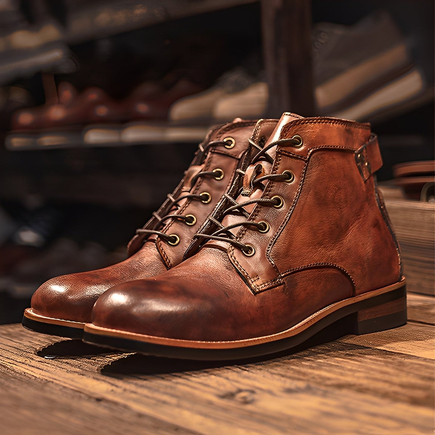 Chester - Bottes en cuir Martin classiques pour hommes