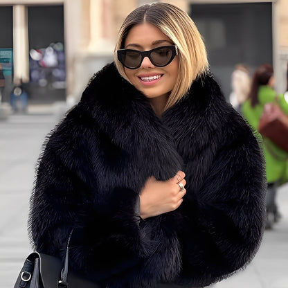 Jennifer - Stilvolle, schicke Damenjacke aus Kunstfell