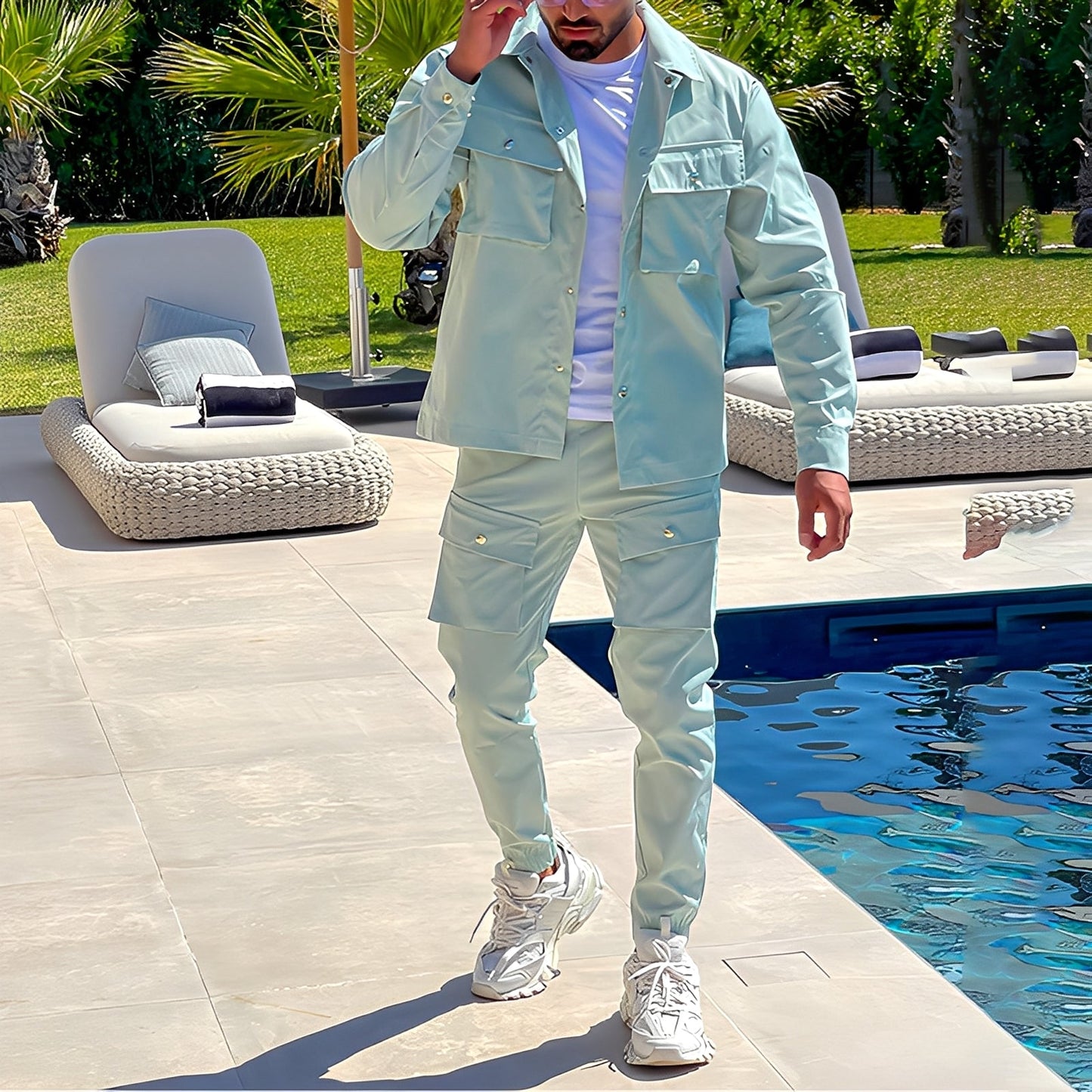 Neville - Stylowy zestaw cargo dla mężczyzn