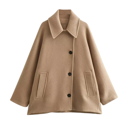 Jessy – Veste beige pour femme de mi-saison