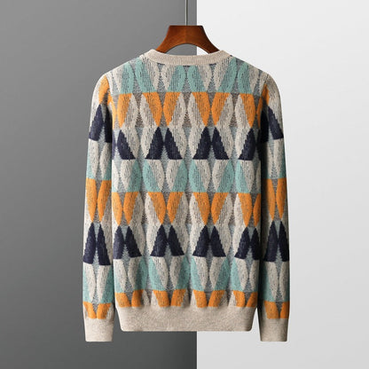 Hank - Stilvoller Pullover mit geometrischem Muster für Herren