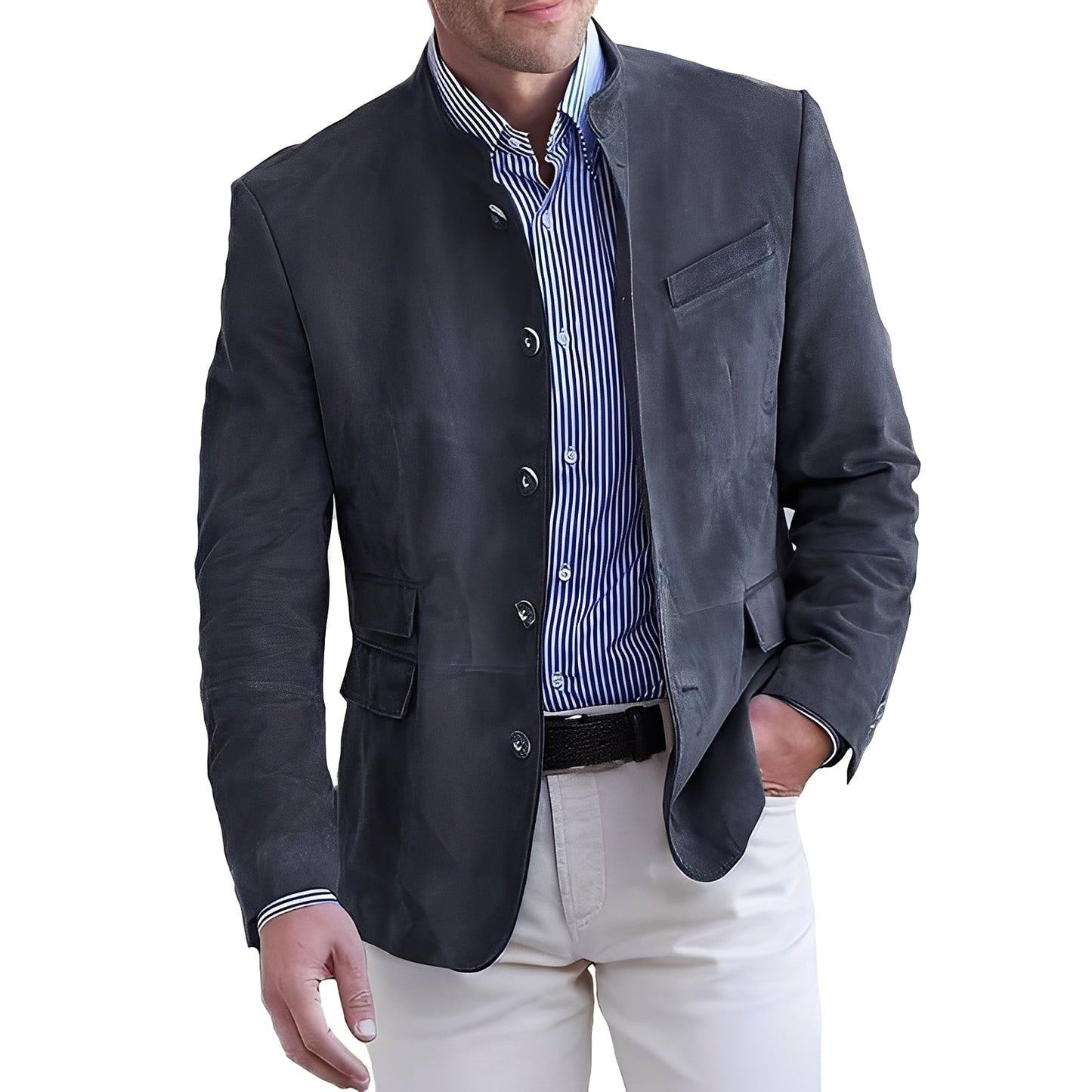 Brenden - Classic men's jacket for leisure with buttons