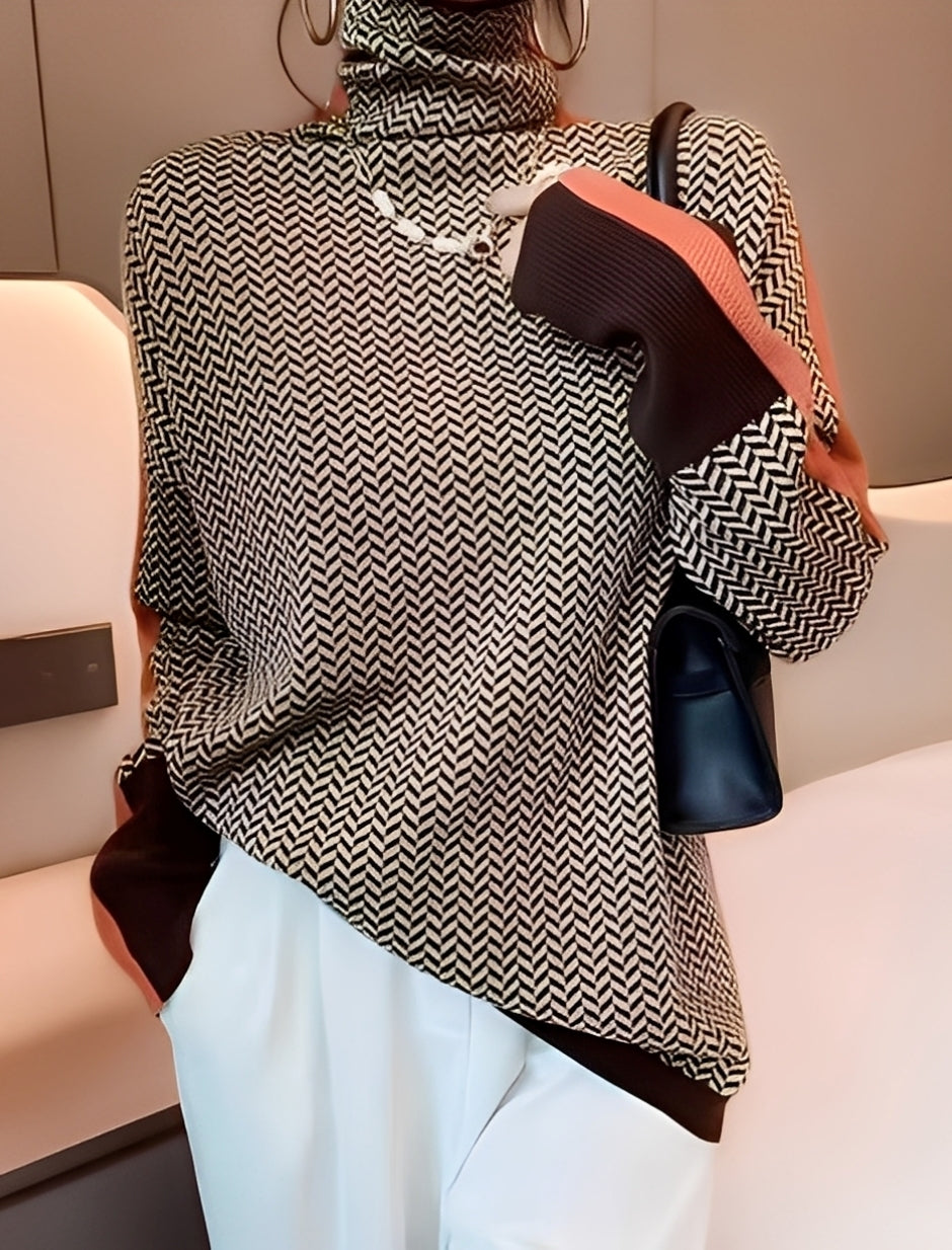 Bryony - Elegancki damski sweter z golfem