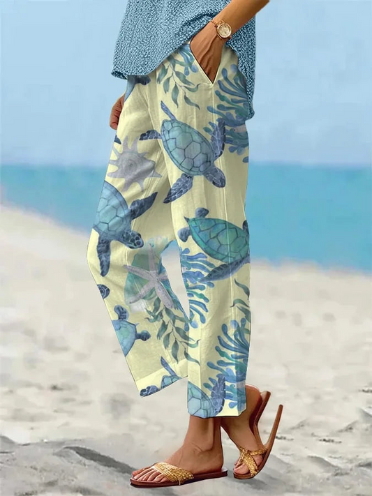 Sandra - Bequeme und lockere Strandhose für Damen