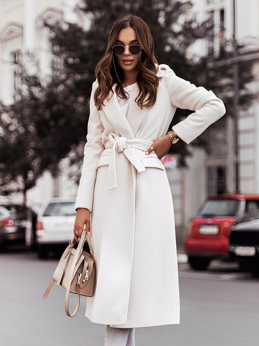 Haylie - Pretty Women's Wool Coat with Belt