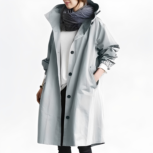 Giselle - Damen-Regenjacke mit Kapuze, wasserdicht