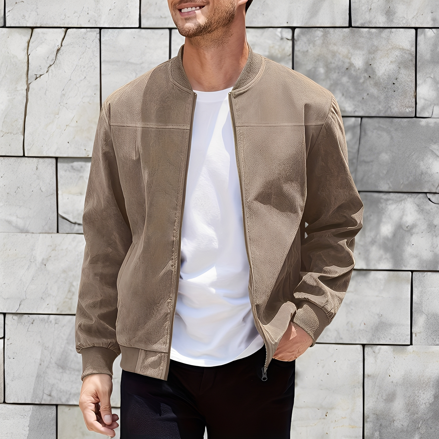 Easton - Veste en cuir pour homme traditionnelle et élégante