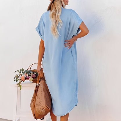 Crystal - Komfortables Jeanshemdkleid für Damen