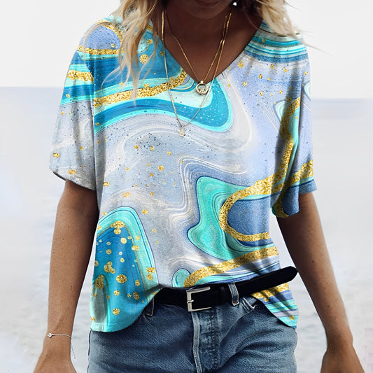 Hadyn - Kreativ bedrucktes Damen-T-Shirt