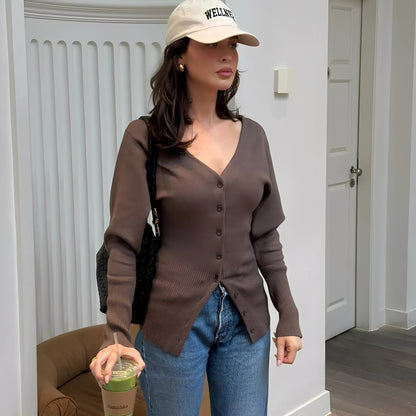 Deziree - Cardigan-manteau pour femme élégant et ajusté