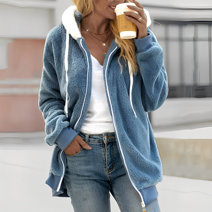 Rheanna - damska bluza polarowa z kapturem dla komfortu