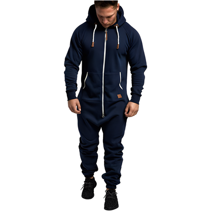 Benson - Combinaison polaire confortable pour homme avec capuche
