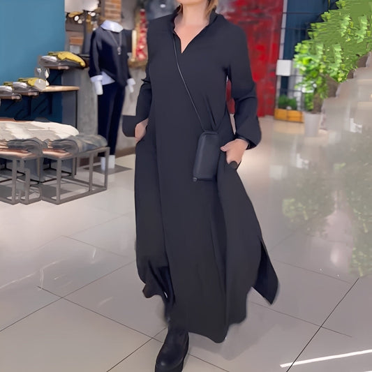 Hélène - Leichtes Damenkleid mit seitlichem Schlitz