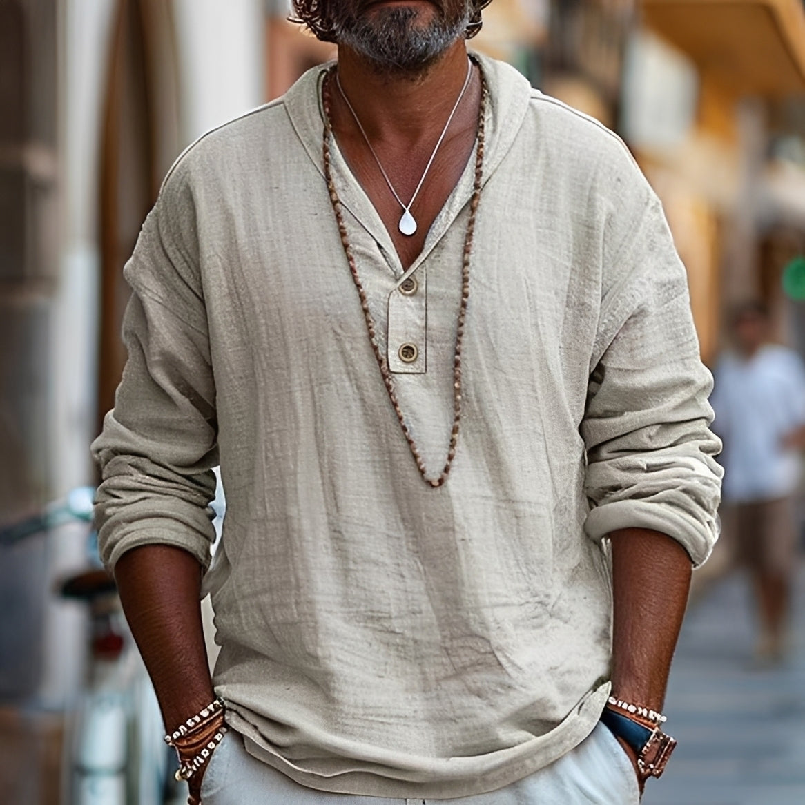 Darren - Lässiges Langarmhemd für Herren
