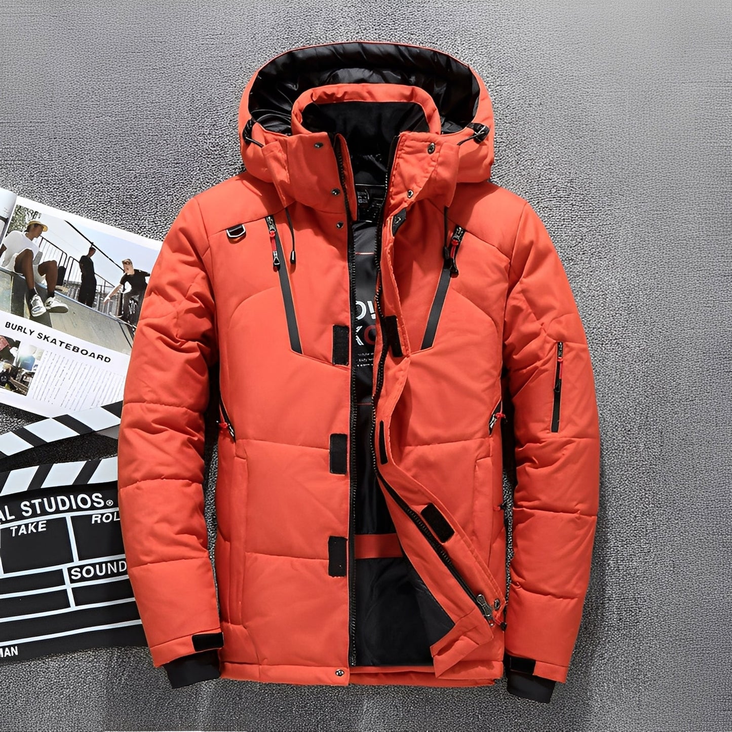 Damian - Stylowa męska bluza z kapturem z wieloma kieszeniami