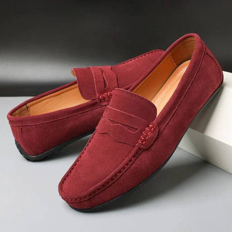 Jeptha - Modern men's moccasins made of suede