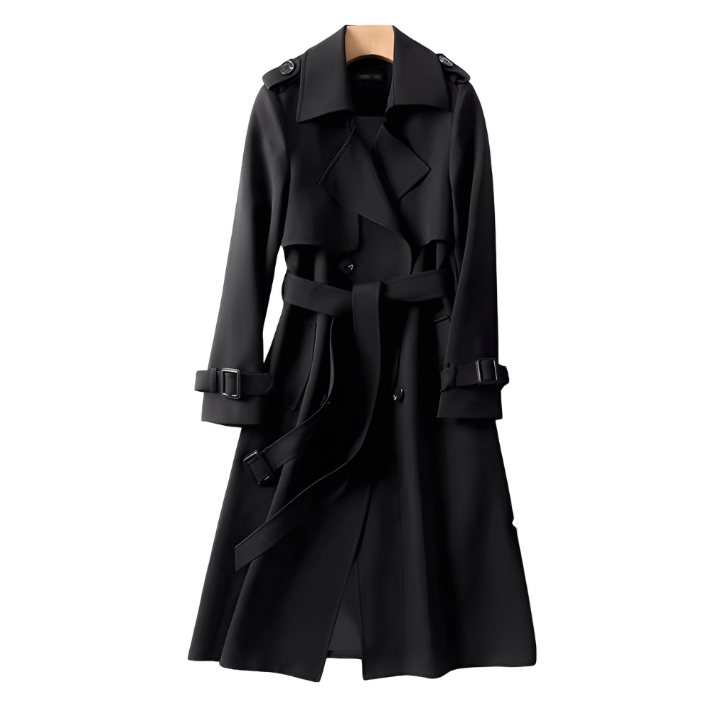 Patricia - Elegant women's trench coat with buttons