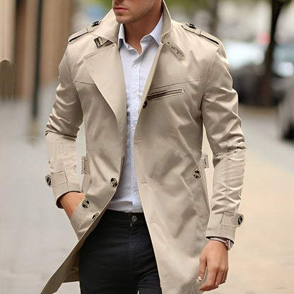 Derrick - Elegant coat for men with collar