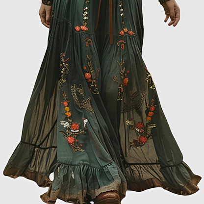 Isabelle - Maxi-Robe mit Blumenmuster