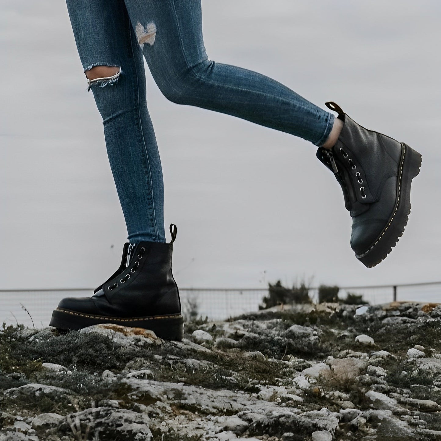 Payton - Komfortable Damenstiefel mit breitem Absatz