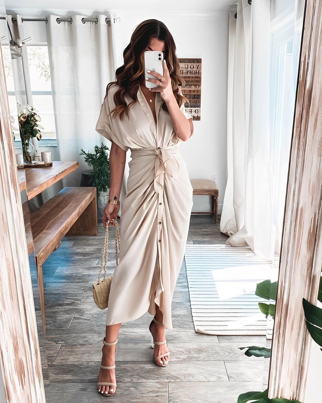 Antoinette - Stilvolles langes Damenkleid