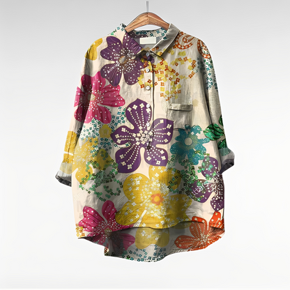 Mecah - Schicke Damenblusen mit Blumenmotiv