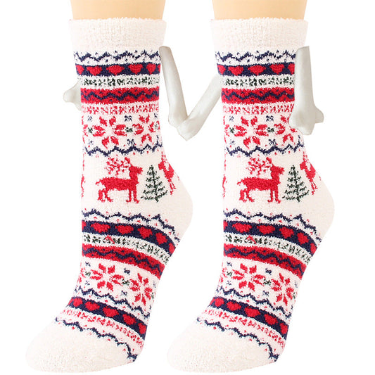 Cailin - Stilvolle Damen-Weihnachtssocken aus Fleece