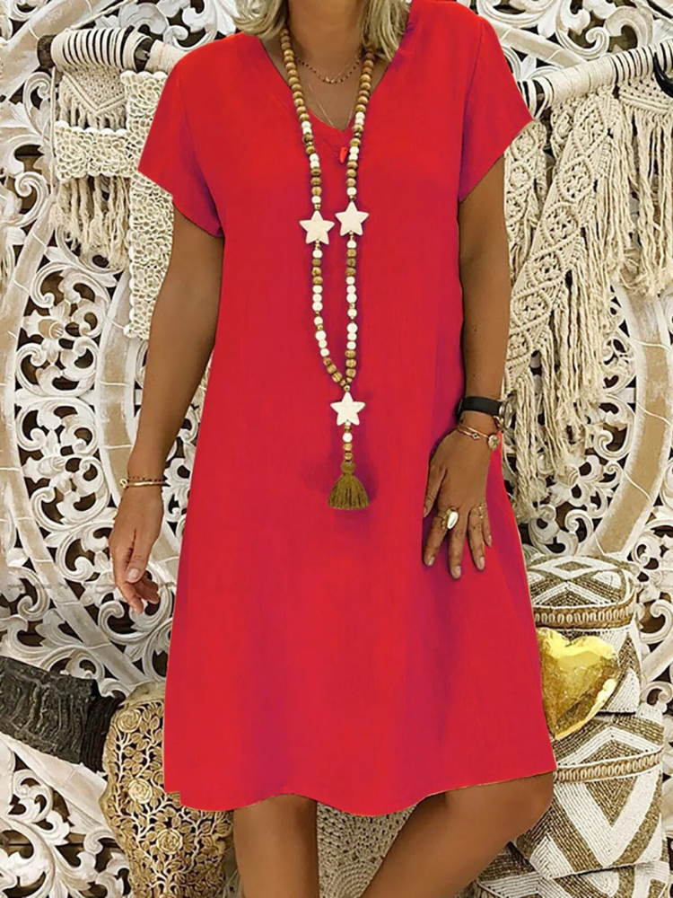 Felicia - Leichtes und bequemes Baumwollkleid