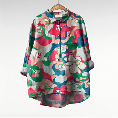 Mecah - Schicke Damenblusen mit Blumenmotiv