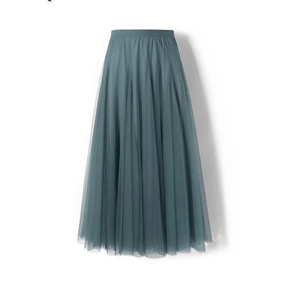 Kelly - Komfortabler Midirock aus plissiertem Mesh für Damen