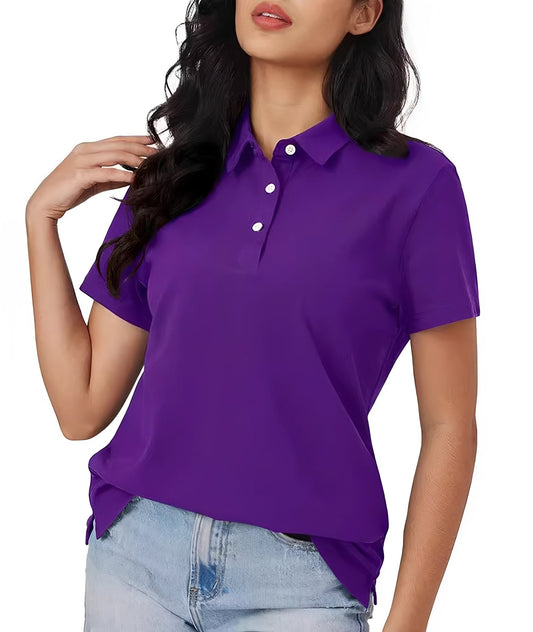 Amanda - Bequemes Poloshirt mit kurzen Ärmeln für Damen