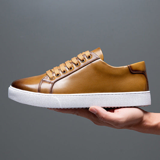 Deven - Traditional men's leather sneakers