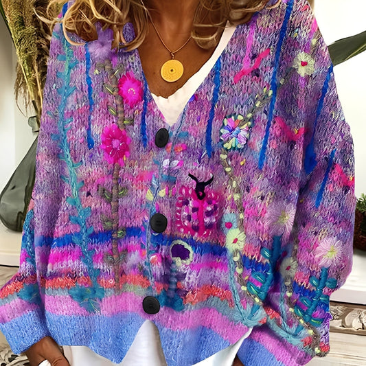 Daphné - Bequemer und farbenfroher Pullover für Damen