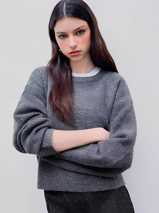 Luvenia - Bequemer, warmer Damenpullover aus Polyester