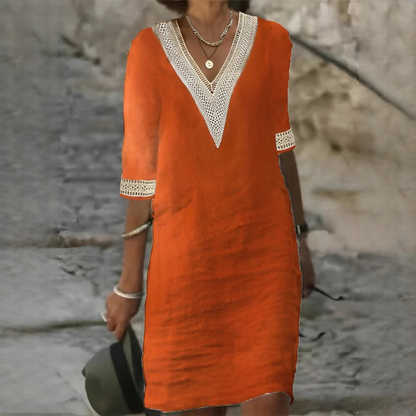 Mellisa - Elegantes Sommerkleid für Damen mit V-Ausschnitt