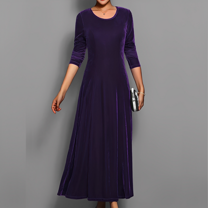 Mathilde - Elegantes Damenkleid mit langen Ärmeln