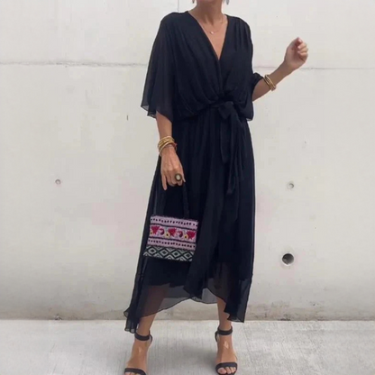 Demara - Elegantes V-Ausschnitt-Kleid für Damen