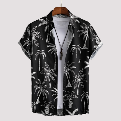 Arjun - Herren-Freizeithemd mit Hawaii-Muster