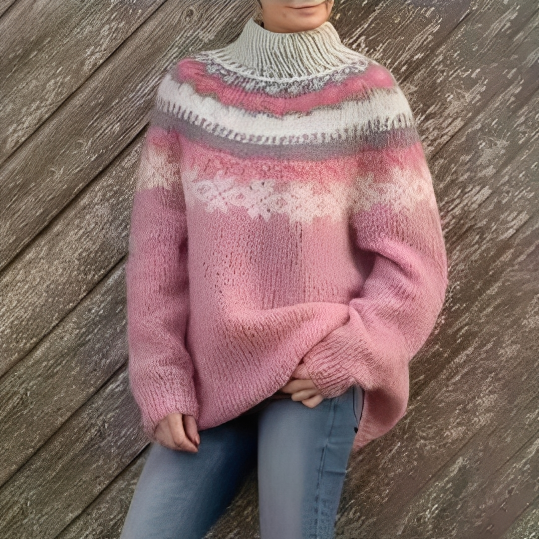 Manuela - Damenpullover mit nordischem Winterlook