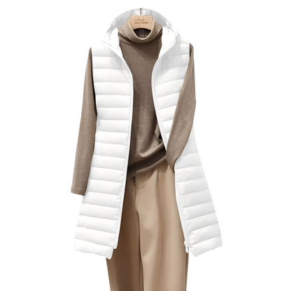 Joelle - Trendy long quilted women's vest