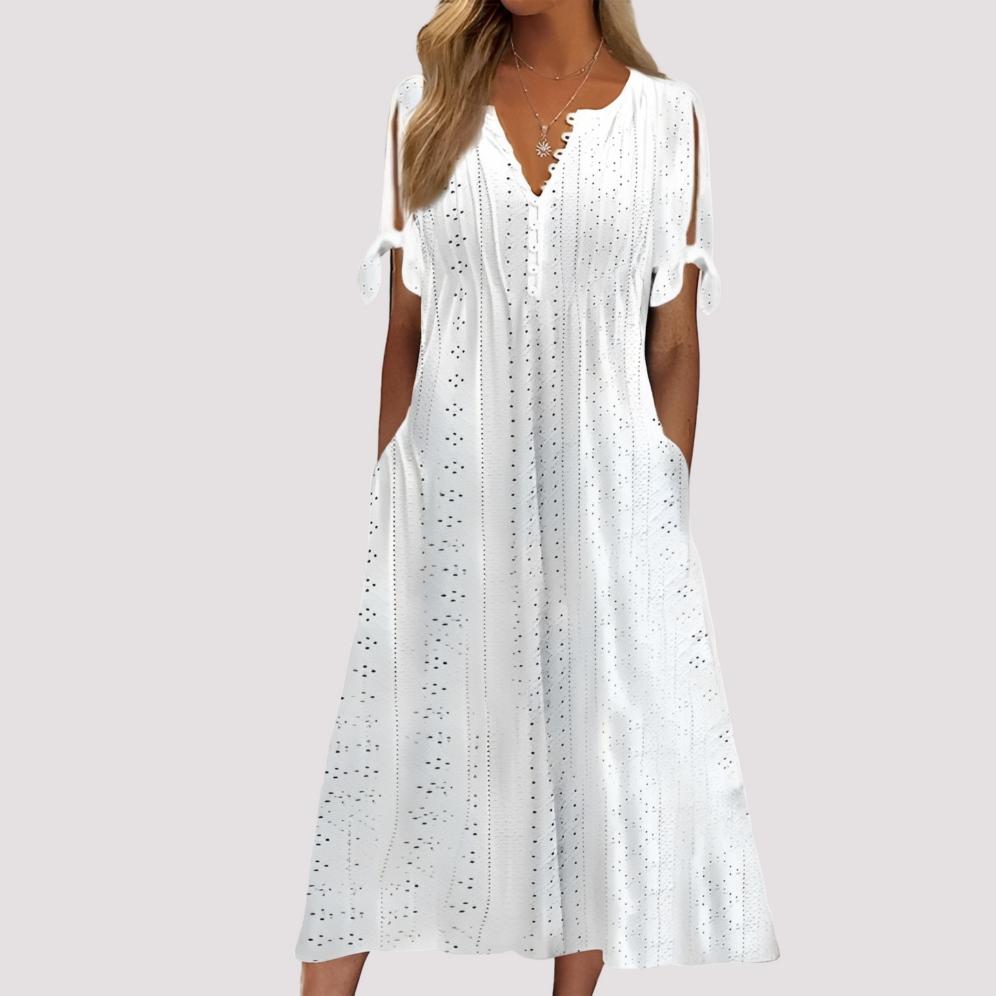 Maisy - Elegantes Damenkleid mit Ausschnitten