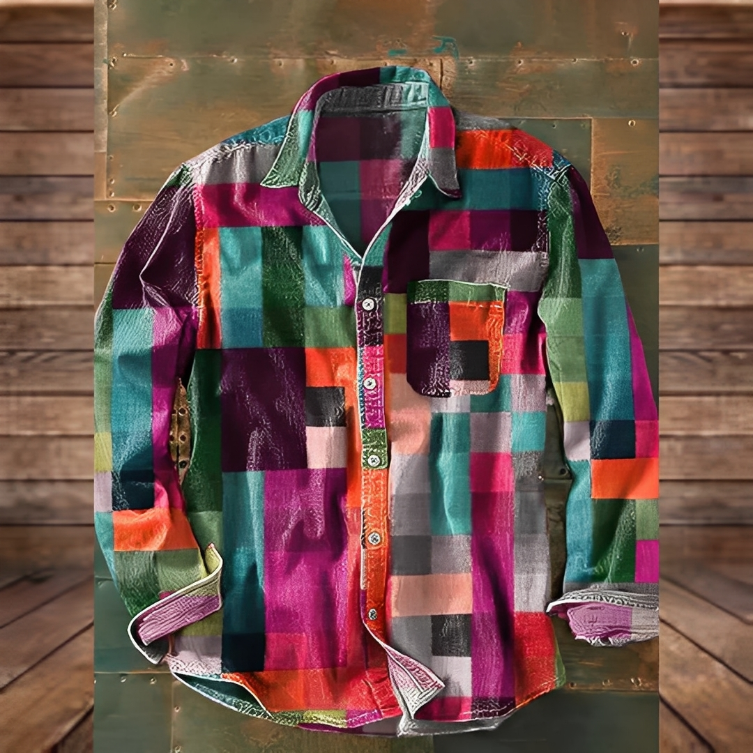 Gontran - Modisches Herrenhemd mit praktischer Tasche