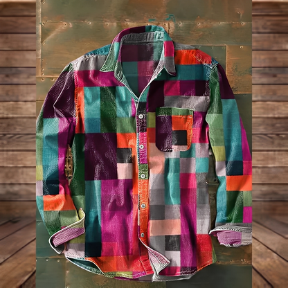 Gontran - Modisches Herrenhemd mit praktischer Tasche