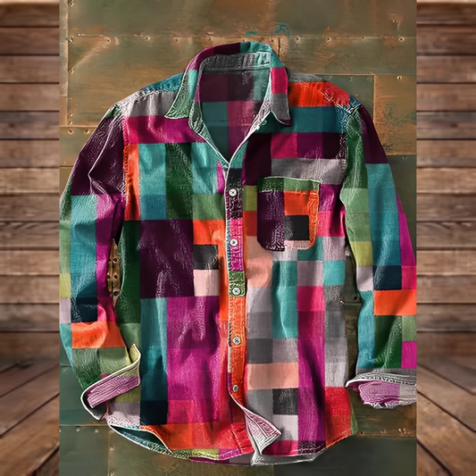 Gontran - Modisches Herrenhemd mit praktischer Tasche