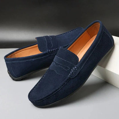 Jeptha - Modern men's moccasins made of suede