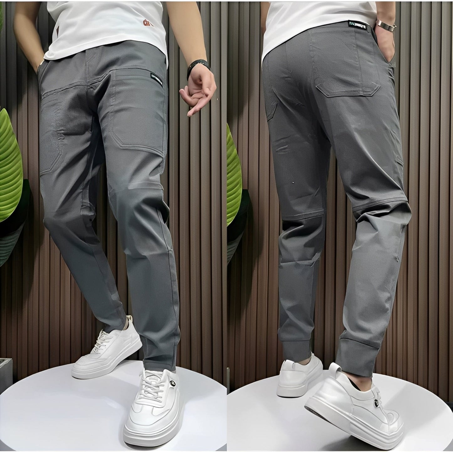 Gauthier - Pantaloni cargo elasticizzati da uomo