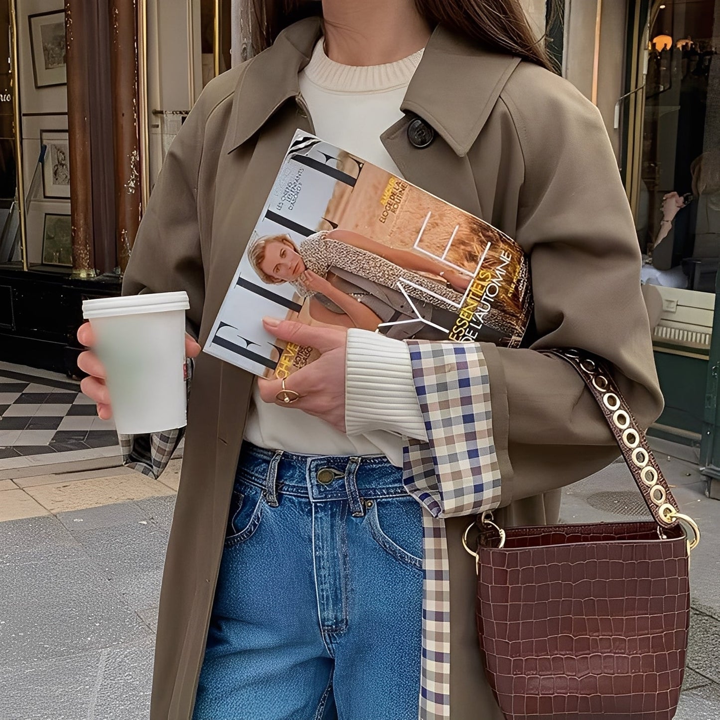 Connie - Elegante abrigo largo de mujer tipo trenchcoat